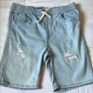 Old Navy Blue Jean Shorts Casual Distressed Style